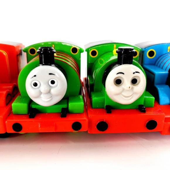 Thomas & Friends Pullback Train Cars Lot Of 5 Tomy & Mattel 2004 2009 2015 Works - Picture 4 of 11